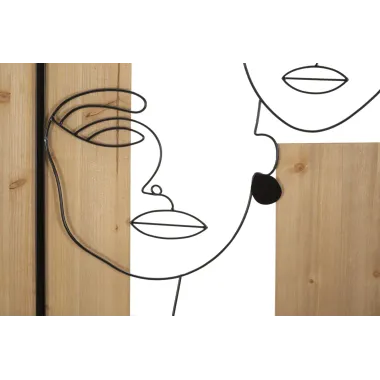 Płyta ścienna FACES Ferro i Wood 63x2x90 cm